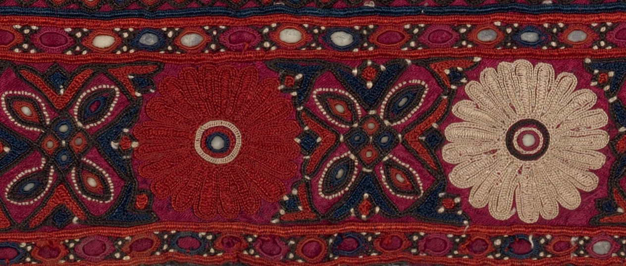 The hem of the skirt