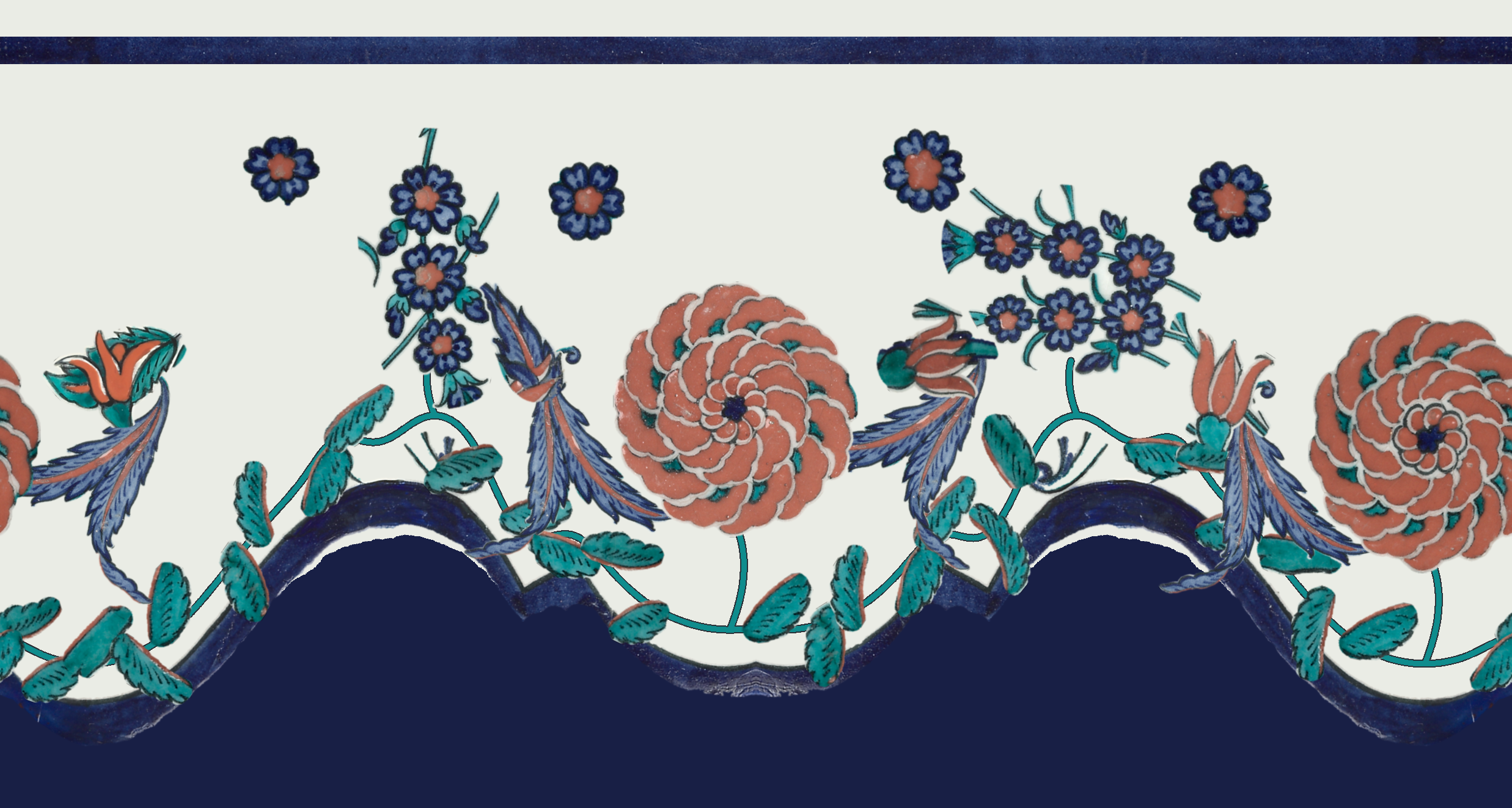 Scalloped Rose Border