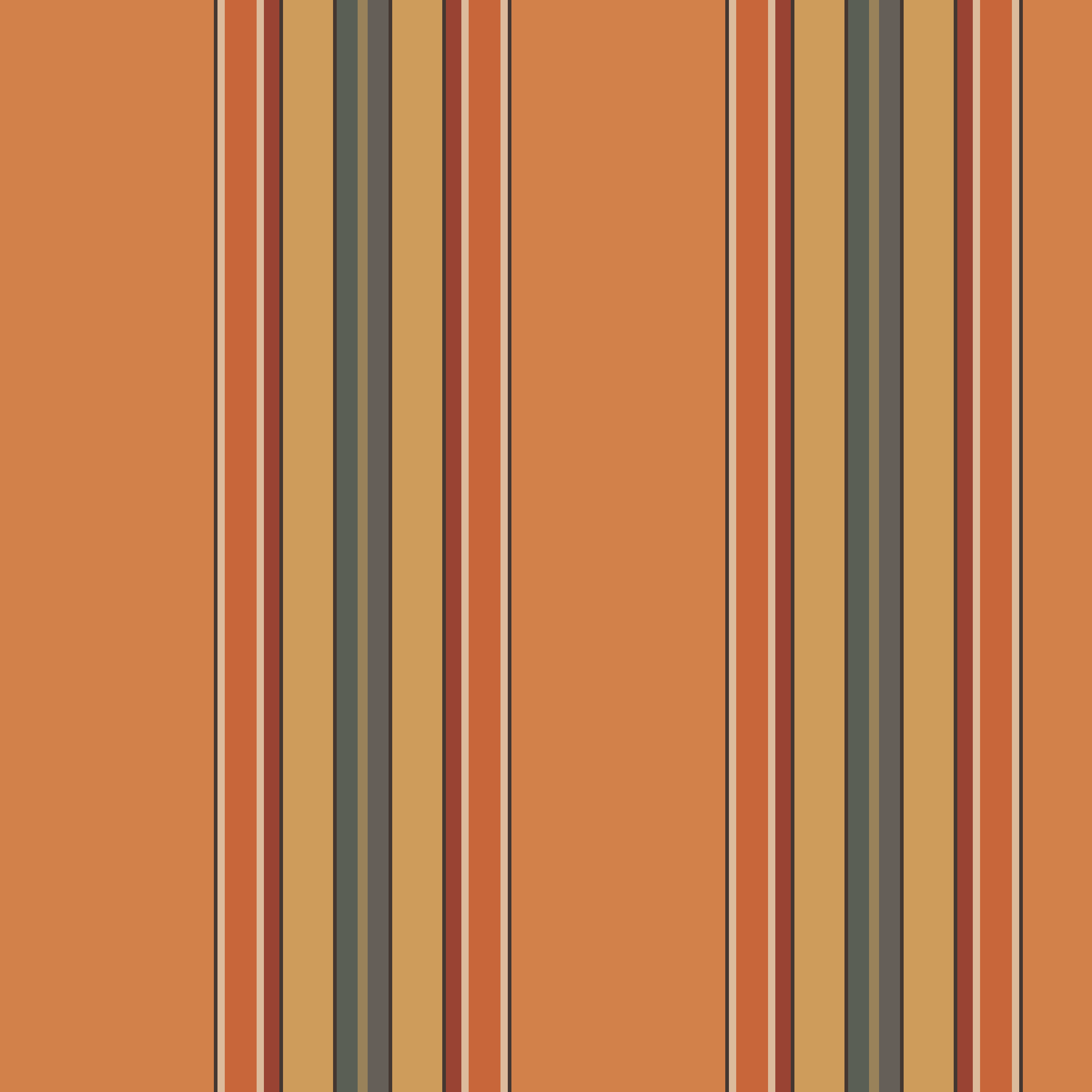 Burnt-Orange Palette Stripe